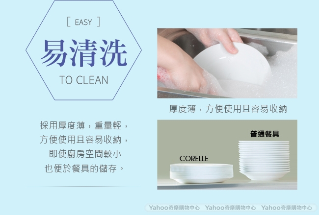 (送雙耳碗)美國康寧CORELLE 藍色喜悅-深盤3件組 贈 Pyrex 540ml雙耳碗雙入組