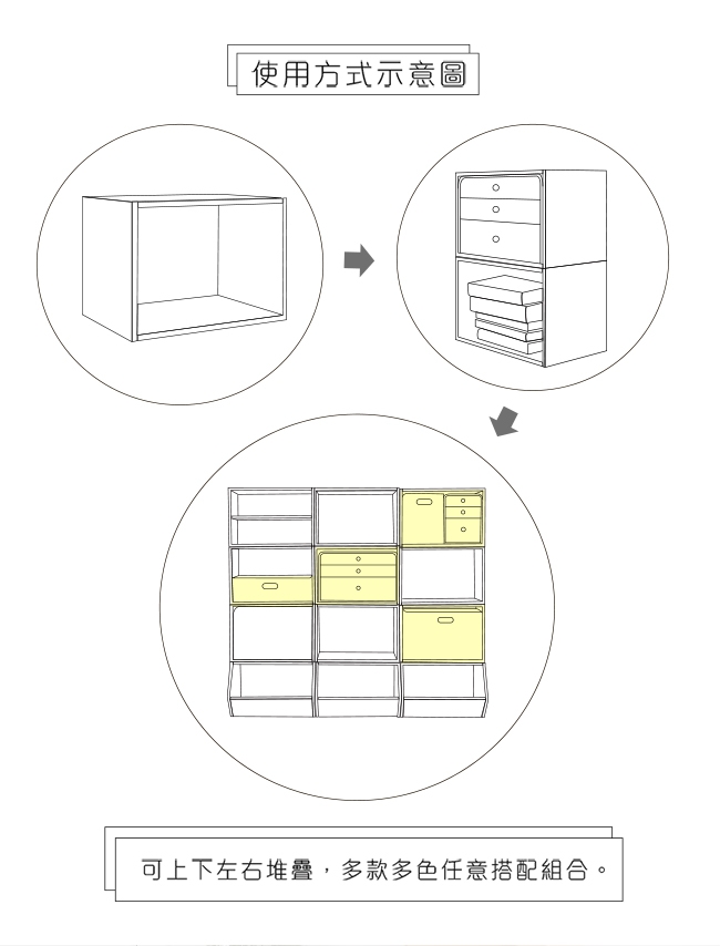 樂嫚妮 收納櫃/置物櫃/玩具櫃/空櫃-2入組