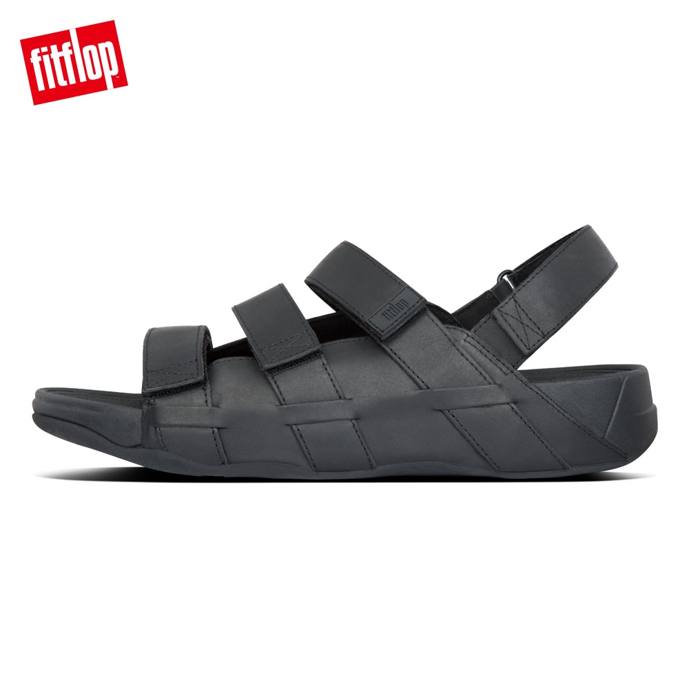 FitFlop ETHAN BACK STAP SANDALS 魔鬼氈後帶涼鞋 黑