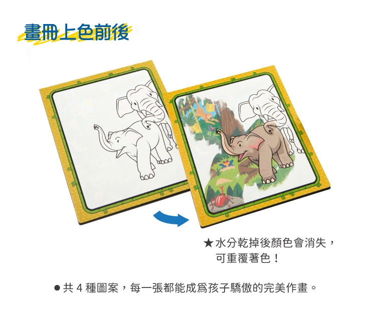 美國瑪莉莎 Melissa & Doug 神奇水畫冊 - 叢林