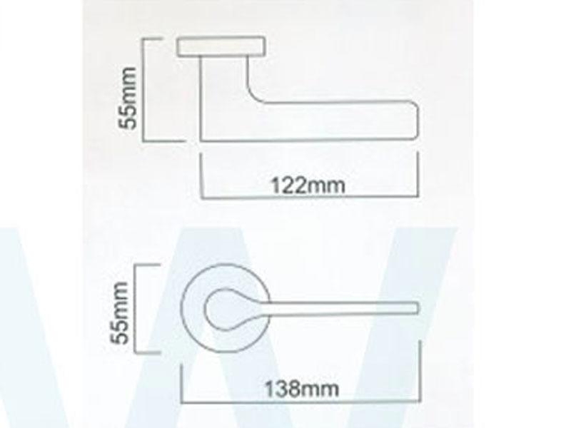 LS-700 SN LS-700 DBK 水平鎖51mm 把手鎖