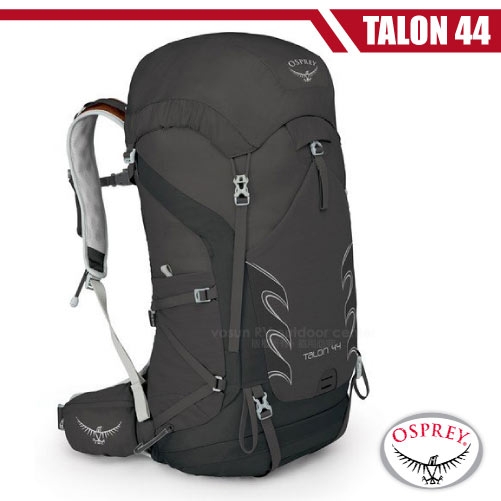 OSPREY 新款 Talon 44 輕量透氣健行登山背包(M/L)_黑 R