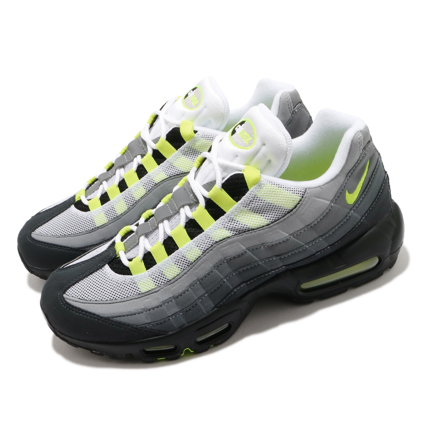 Nike 休閒鞋Air Max 95 OG 男鞋Neon 25周經典復刻氣墊灰黑黃CT1689001