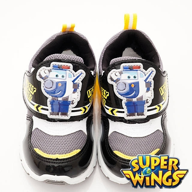 SUPER WINGS 電燈運動鞋款 SNI3016黑(中小童段)