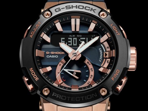 CASIO卡西歐 G-SHOCK 藍芽 太陽能 GST-B200G-2A_49.2mm