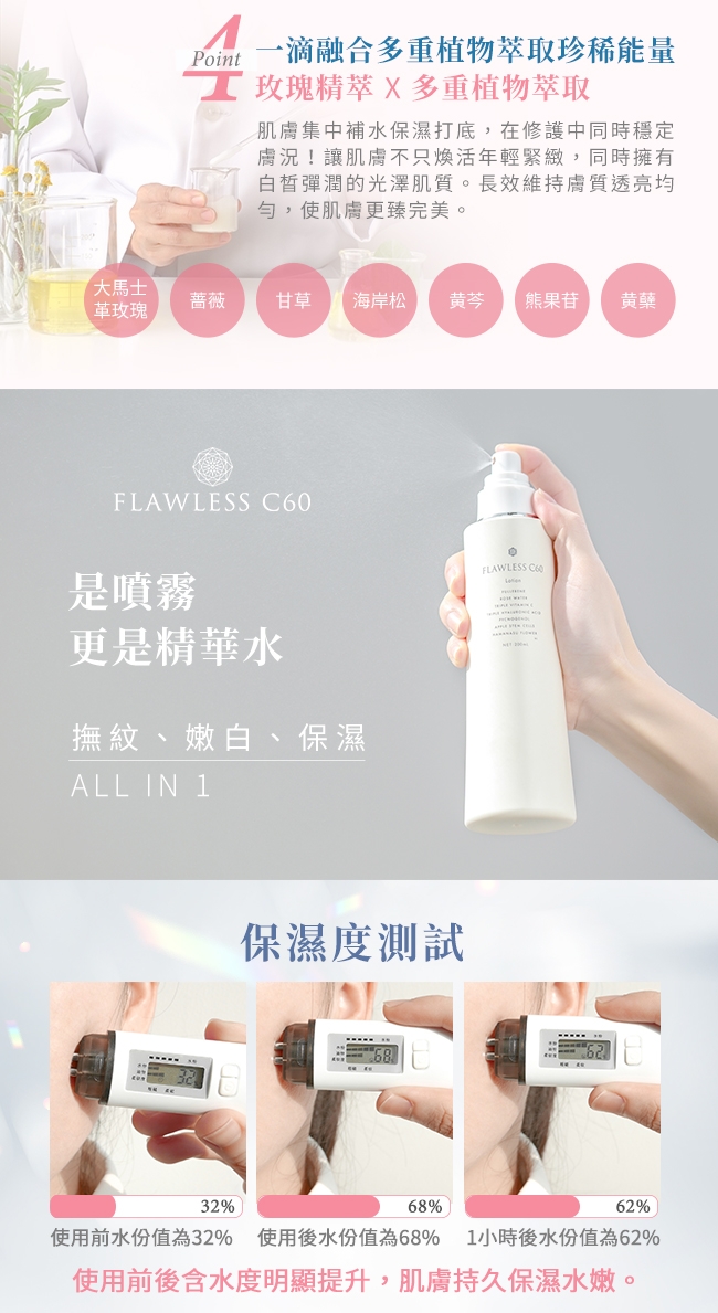 FLAWLESS C60 富勒烯鑽石光全效活膚水 200mL