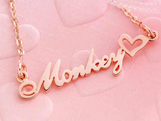 [時時樂限定] YUME 情人節訂製款 專屬個人英文名字項鍊 原價2380