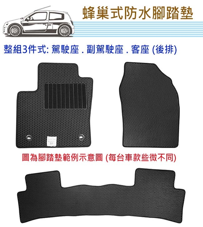 CARBUFF 汽車腳踏墊 Suzuki Vitara(16/09~)適用/蜂巢式防水車墊