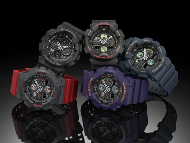CASIO卡西歐 G-SHOCK系列 復古手錶(GA-140-1A1)-黑/48.8mm