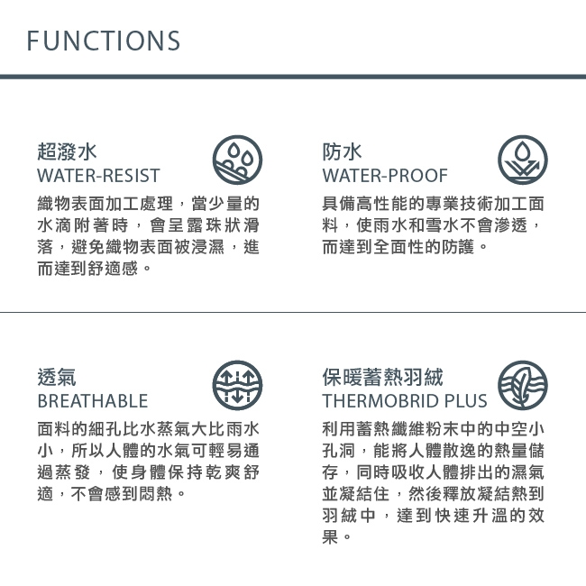 【hilltop山頂鳥】男款防水2合1蓄熱羽絨短大衣F21XM56黑