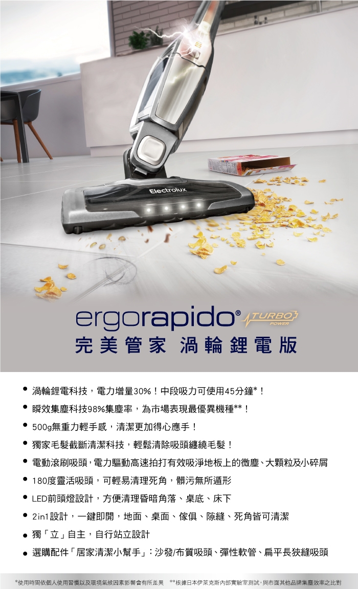 超值福利品 Electrolux 伊萊克斯完美管家吸塵器ZB3113鋼鐵灰