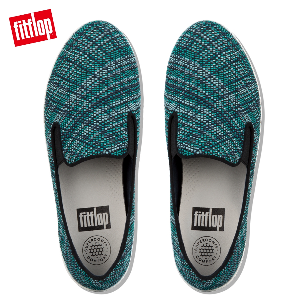 FitFlop SUPERSKATE KNIT LOAFERS 藍綠