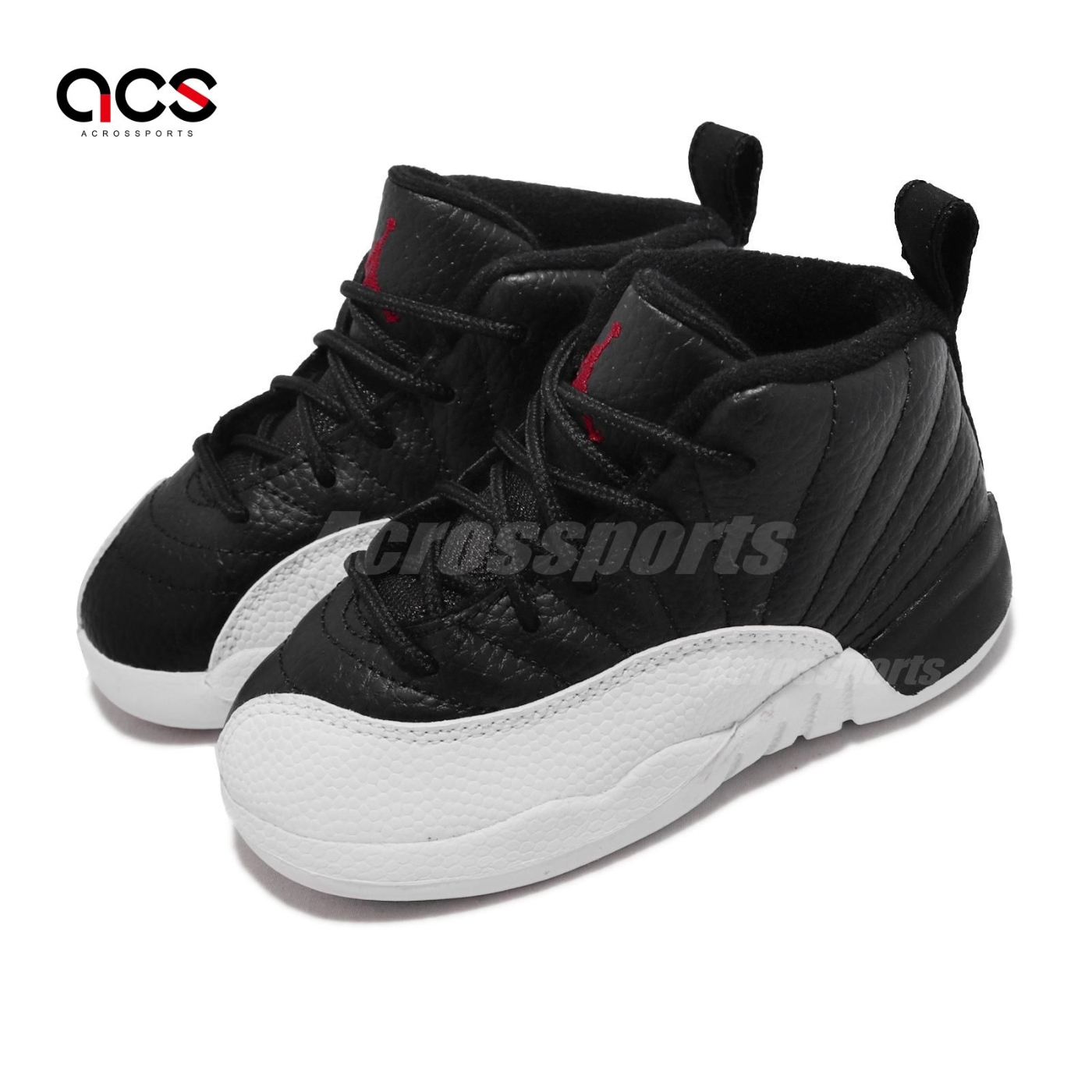 Nike 童鞋Air Jordan 12 Retro TD 黑白Playoffs 季後賽小童