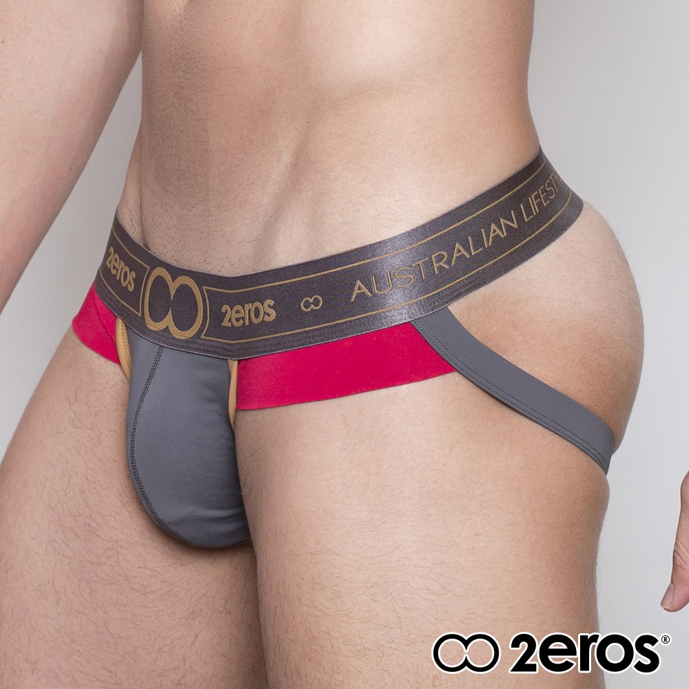 2EROS 冷冽系列-超彈性透氣型男後空褲(鐵灰色)