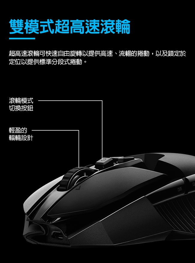 「7/5新品上市」羅技 G903 LIGHTSPEED 專業級無線電競滑鼠