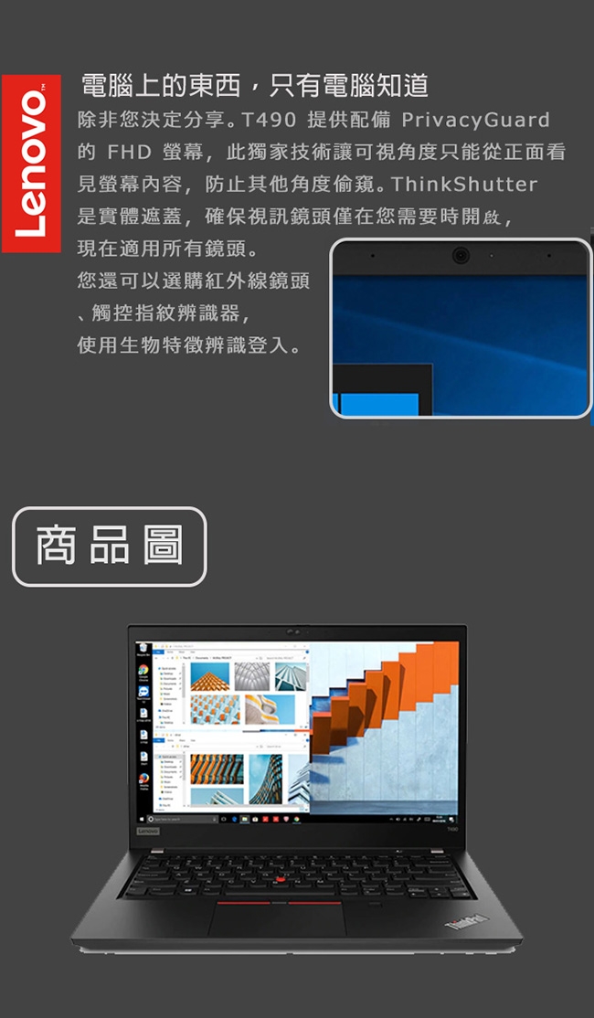 ThinkPad T490 14吋筆電 i5-8265U/12G/512G/MX250