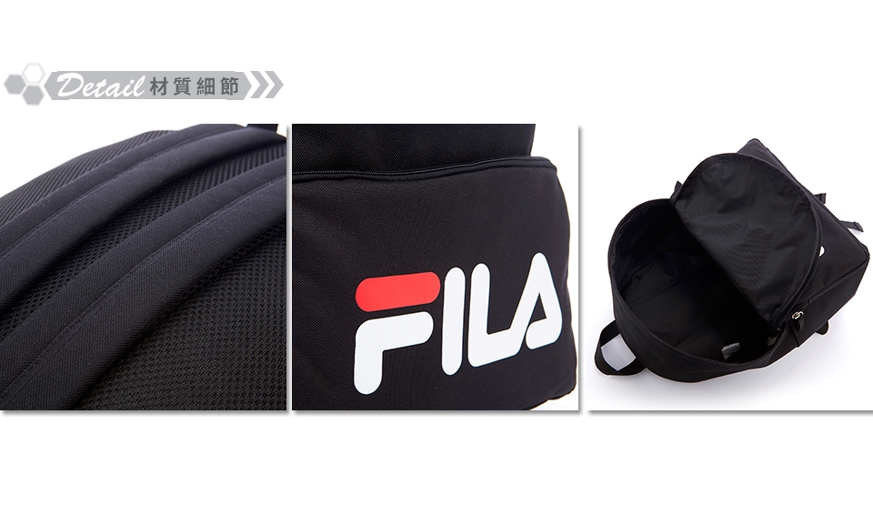 FILA LOGO後背包-黑 BPT-5108-BK