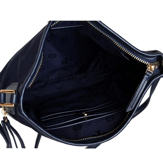 TORY BURCH NYLO輕量尼龍斜背包-海軍藍