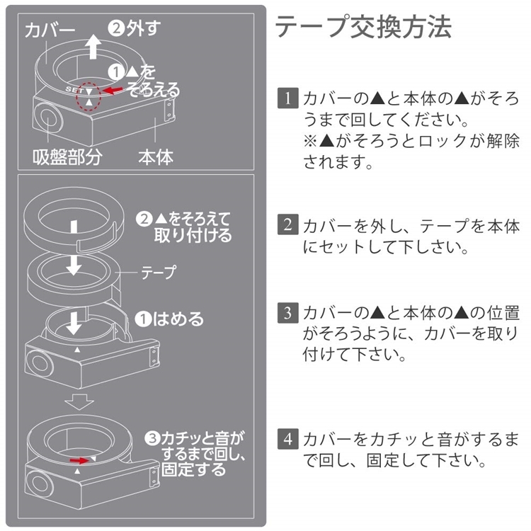 日本KOKUYO大捲吸盤式固定GLOO防滑膠台膠帶台膠帶座T-GM500W