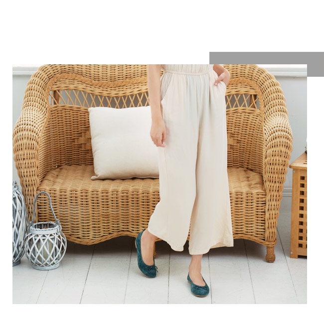 DIANA 羊几皮蝴蝶結細緻車線娃娃鞋-氣質優雅-藍綠