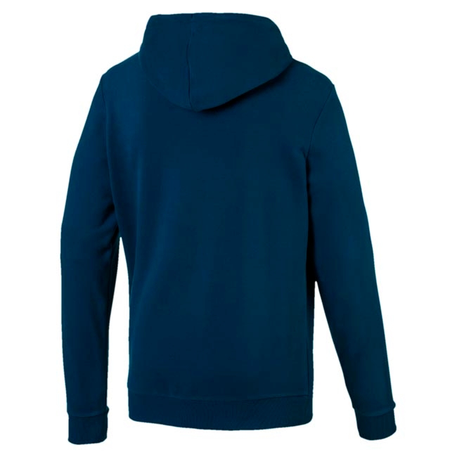 PUMA-男性基本系列Holiday長厚連帽T恤-直布羅陀海藍-歐規