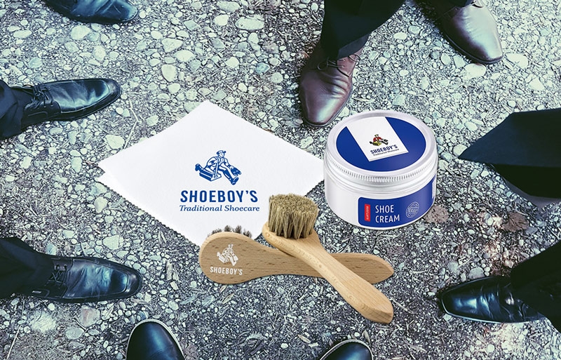 鞋乳霜50ml+純棉擦拭布+保養應用刷【德國Shoeboy’s休伯】