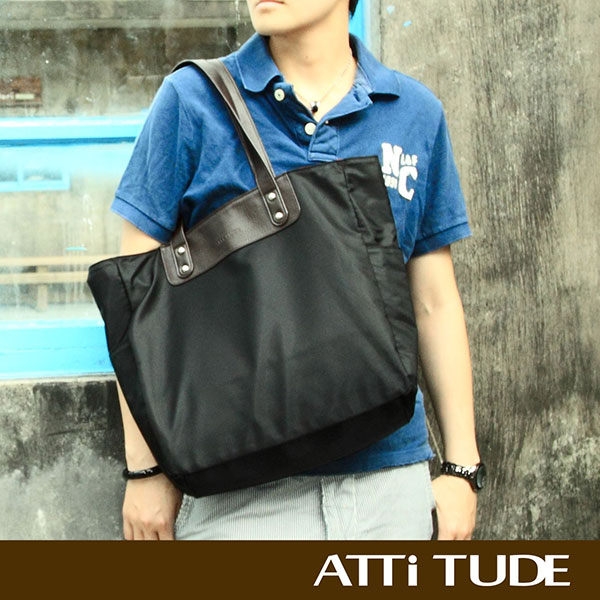ATTi TUDE-時尚雙面托特包(二款顏色可選)