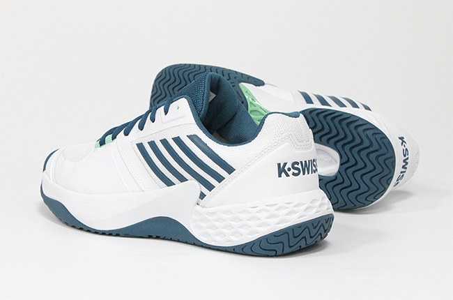 K-SWISS Aero Court輕量進階網球鞋-男-白/藍綠