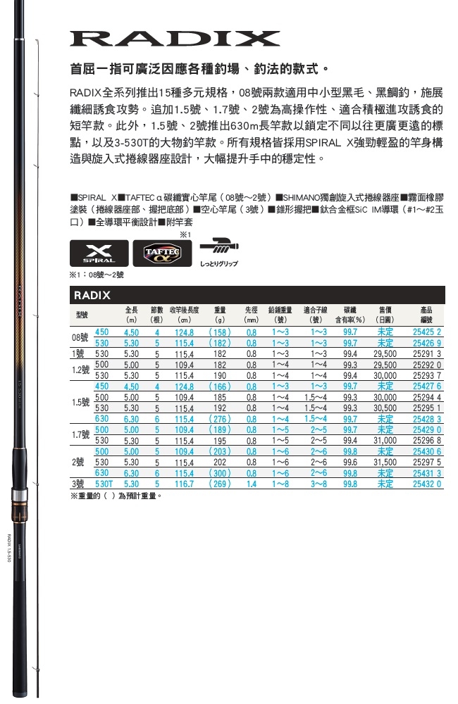 高品質得価 SHIMANO RADIX 1-530 磯竿 5tXLy-m93868326495 actualizate.ar