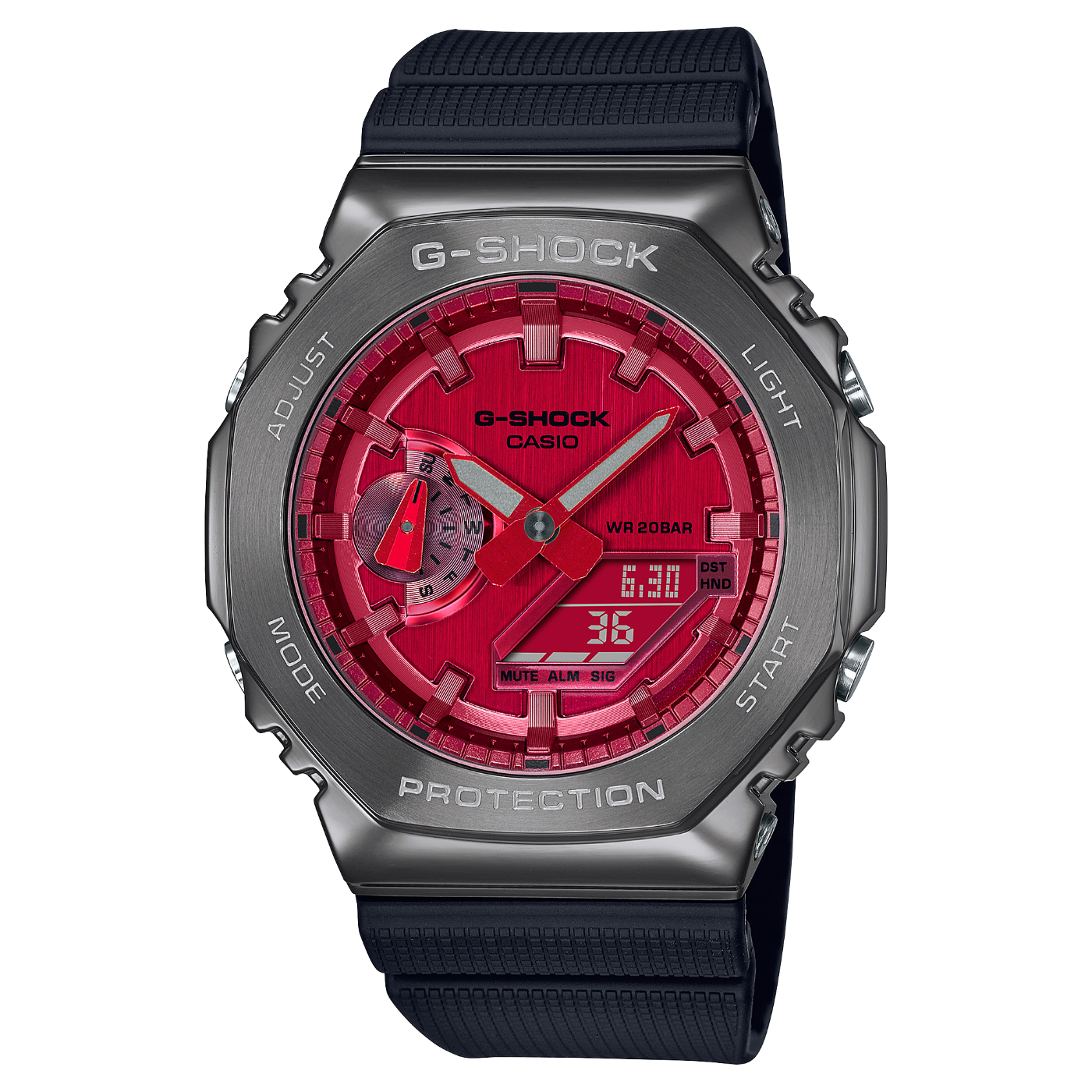 CASIO卡西歐紅色金屬八角G-SHOCK系列(GM-2100B-4A) | G-SHOCK | Yahoo