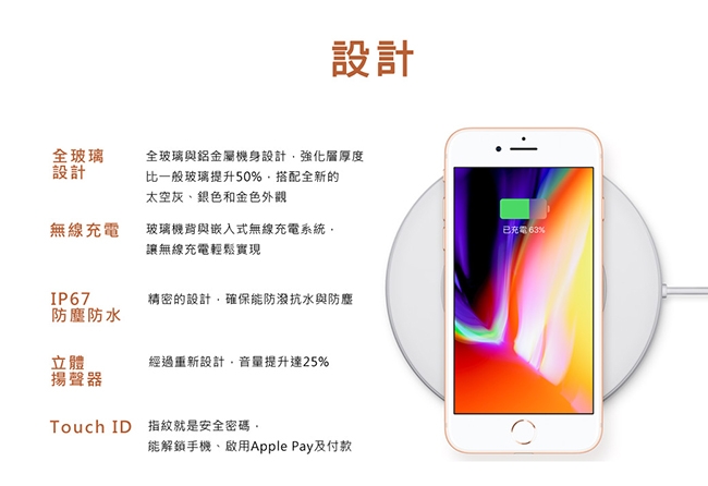 【 福利品】Apple iPhone 8 256GB 4.7吋智慧手機