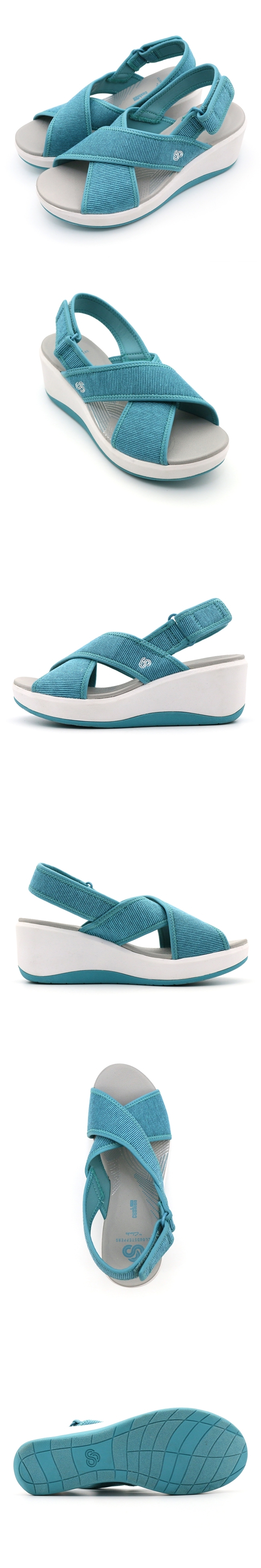 Clarks Step Cali Cove 女涼鞋 水藍