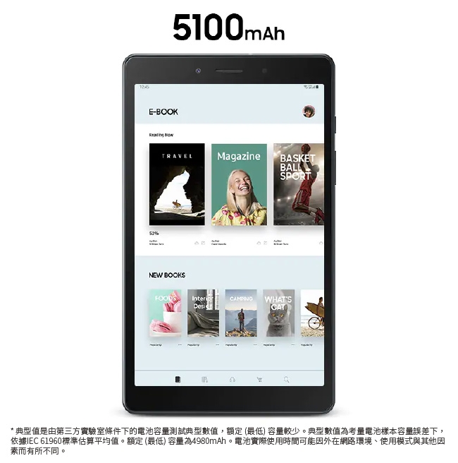 SAMSUNG Galaxy Tab A 8.0 2019 T295 LTE版平板電腦