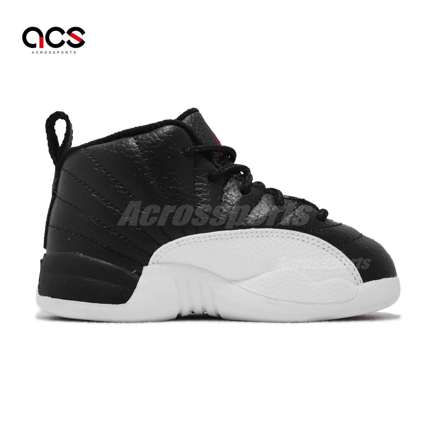 Nike 童鞋Air Jordan 12 Retro TD 黑白Playoffs 季後賽小童