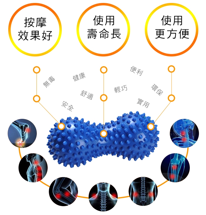 運動兩件組 雙吸盤加強版無段仰臥起坐輔助器+滾滾花生按摩球 LOTUS