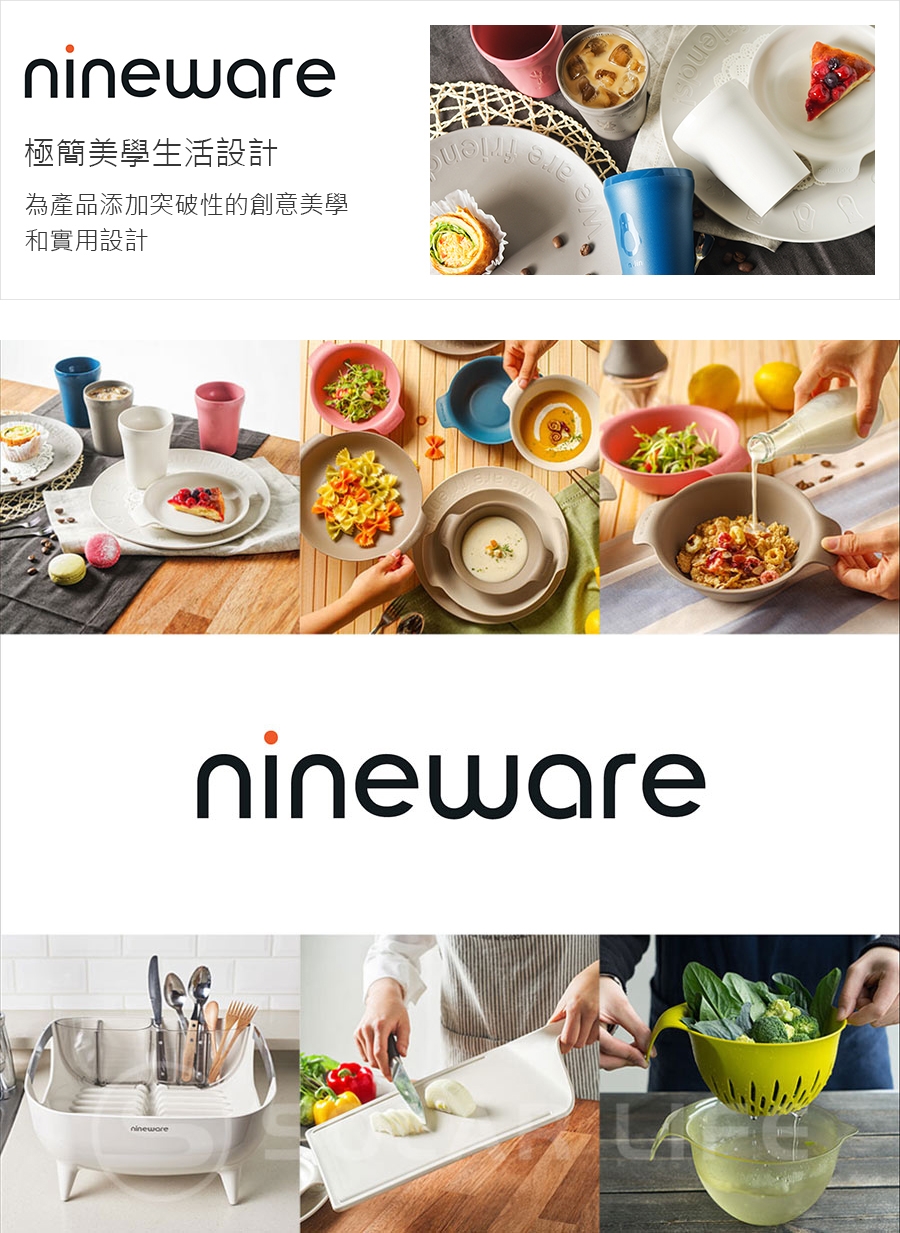 【索樂生活】韓國nineware 簡約碗盤瀝水籃(廚房餐碗筷盤收納瀝水架推薦)