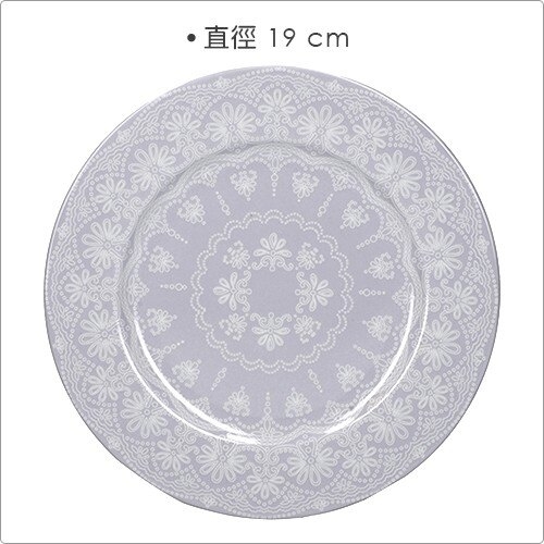 《CreativeTops》蕾絲淺餐盤(淡紫19cm)
