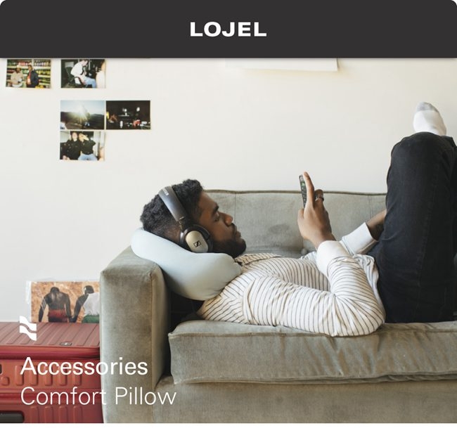 LOJEL Comfort Pillow 旅行頸枕 U型枕 飛機枕 淺灰