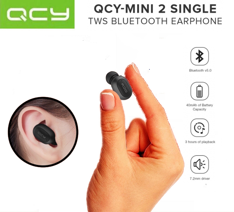 QCY Mini2 超迷你版藍牙耳機 藍牙5.0 隱形不閃燈