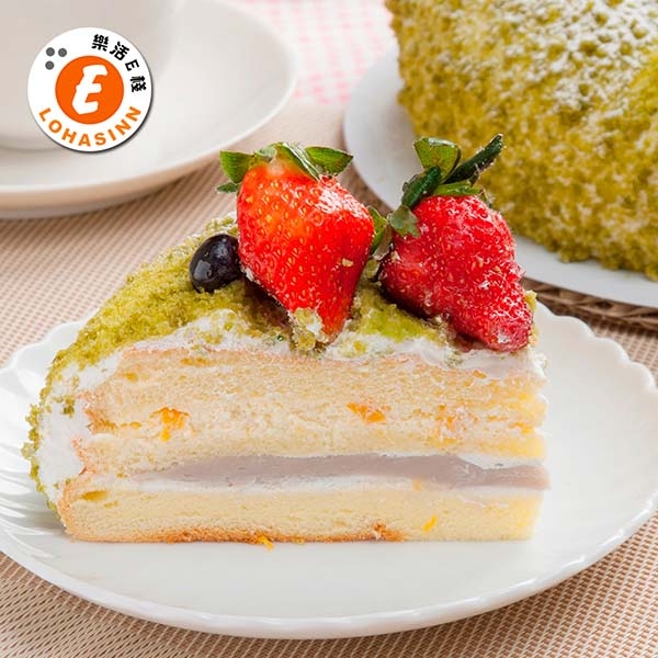 預購-樂活e棧-生日快樂造型蛋糕-夏戀京都抹茶蛋糕(8吋/顆,共1顆)