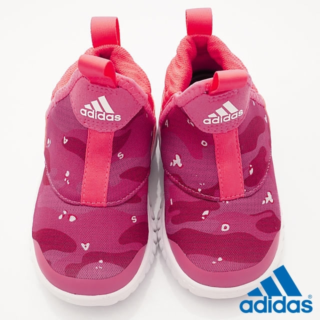 adidas童鞋 彈力襪套學步鞋 ENI331桃紅(寶寶段)