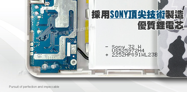 TRANSPOWER QC3.0 PD雙向行動電源 SONY電芯10170mAh(迷彩白)