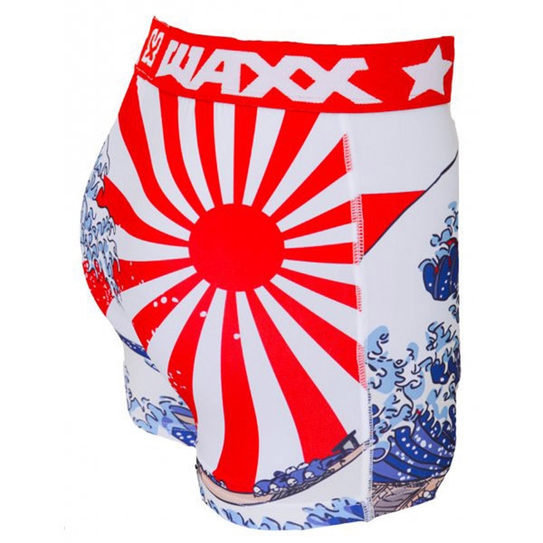 WAXX海嘯日式塗鴉高質感吸濕排汗四角褲男內褲