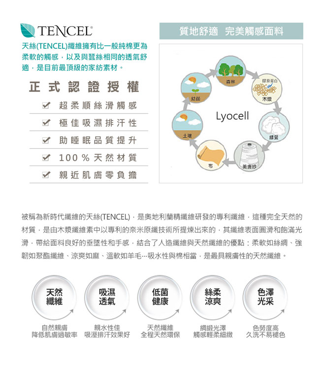 COOZICASA寫意風格 加大四件式吸濕排汗天絲兩用被床包組