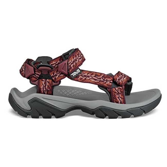 TEVA Terra Fi 5 Universal 女 經典水陸健行涼鞋 圖紋橘紅