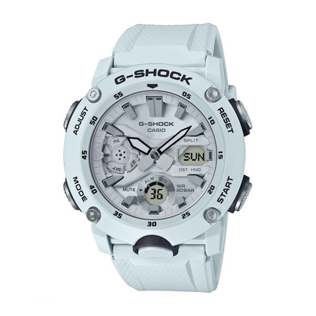 CASIO卡西歐G-SHOCK系列 立體手錶(GA-2000S-7A)-天藍/48.7mm