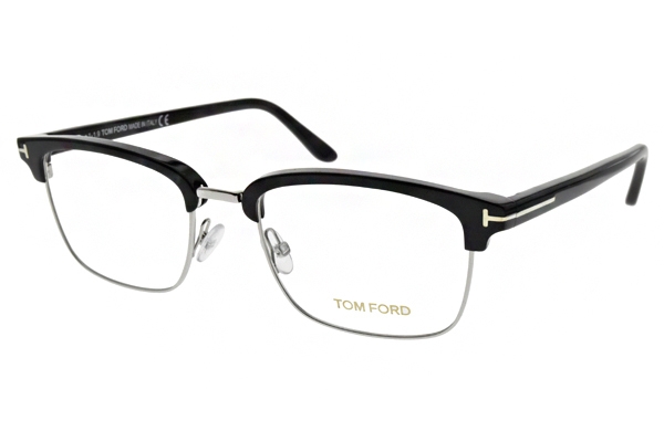 TOM FORD眼鏡經典眉框款/黑-銀#TF5504 005-52MM | 一般鏡框| Yahoo奇摩購物中心