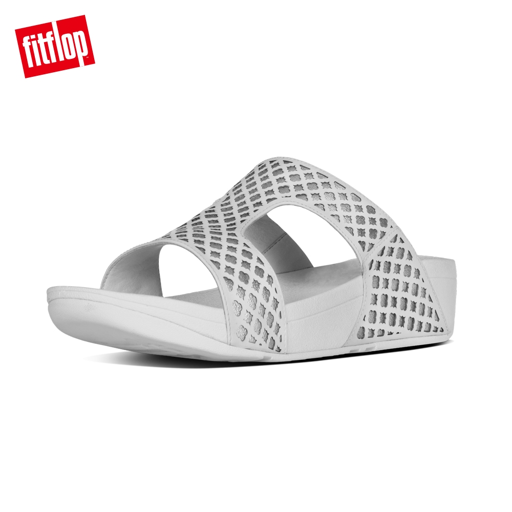 FitFlop SAFI SLIDE SANDAL 白/銀色