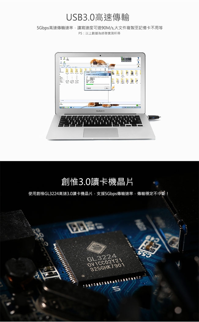 綠聯 TF讀卡機Type-C USB3.0手機電腦兩合一OTG