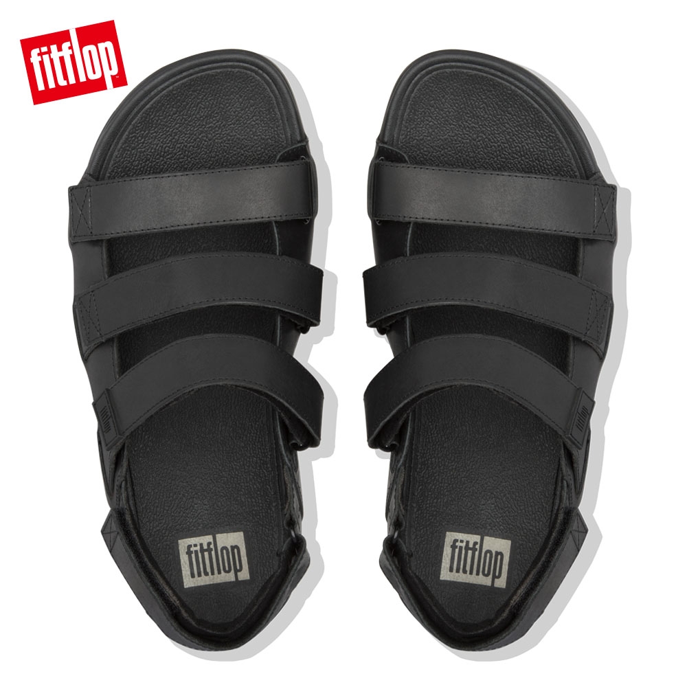 FitFlop ETHAN BACK STAP SANDALS 魔鬼氈後帶涼鞋 黑